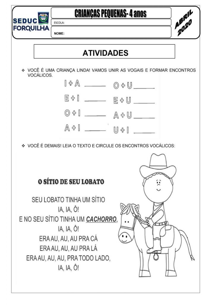 Atividades Educação Infantil: Para imprimir - Folha 15