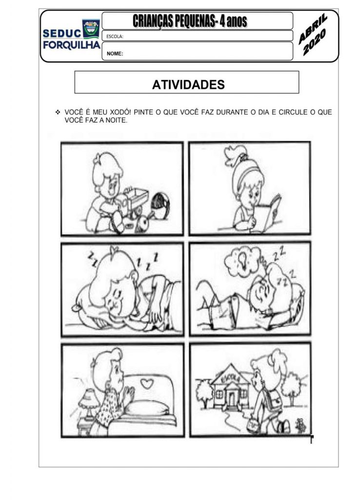 Atividades Educação Infantil: Para imprimir - Folha 07