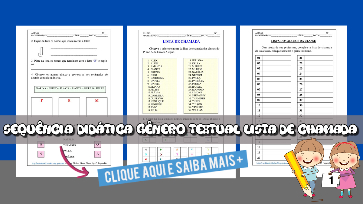 Sequência Didática Gênero Textual Lista de Chamada