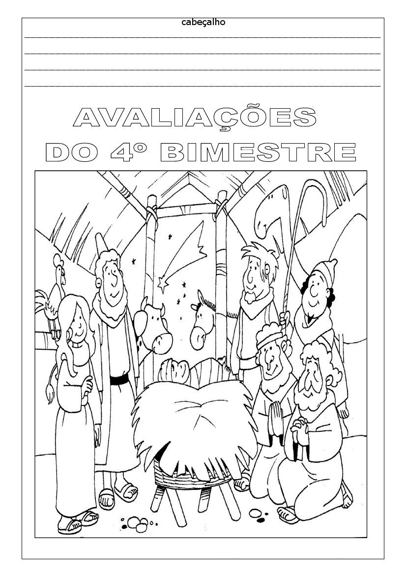 Capas de Avaliação 4 Bimestre - Para Imprimir - SÓ ESCOLA