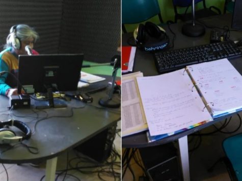 Em rádio comunitária professora ensina alunos que não tem acesso a internet
