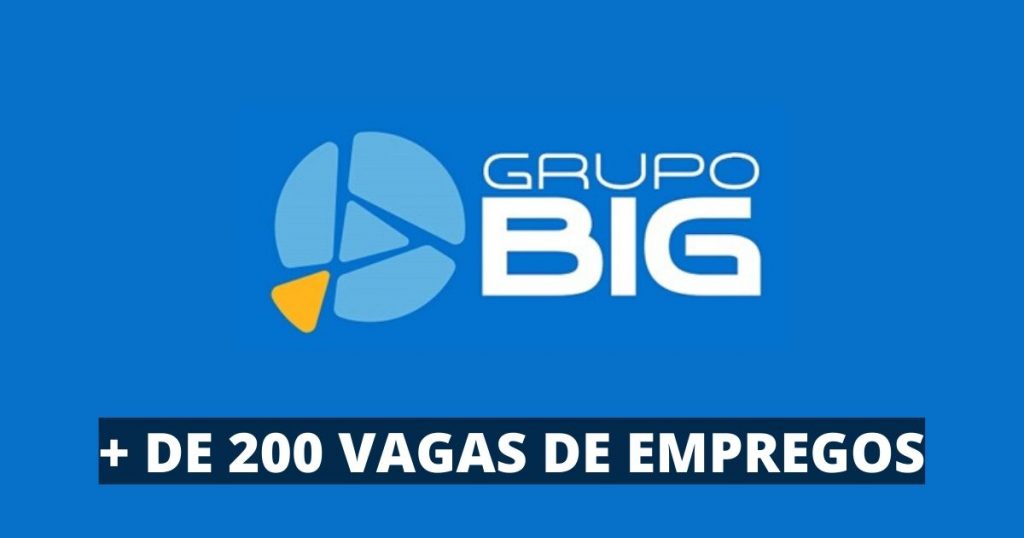 Grupo Big oferece mais de 200 vagas de empregos