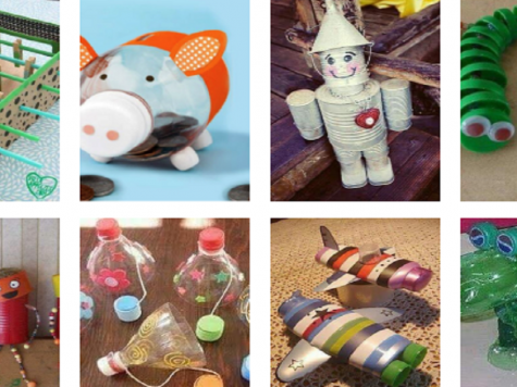 Ideias de brinquedos feitos com materiais recicláveis