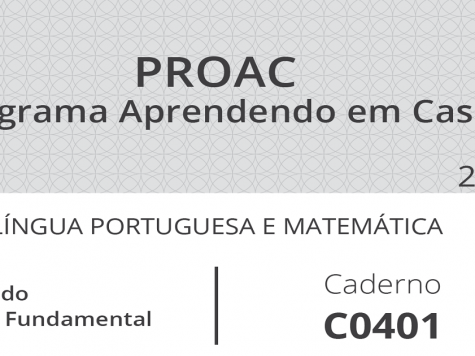 Caderno de Atividades Português e Matemática 4 ano