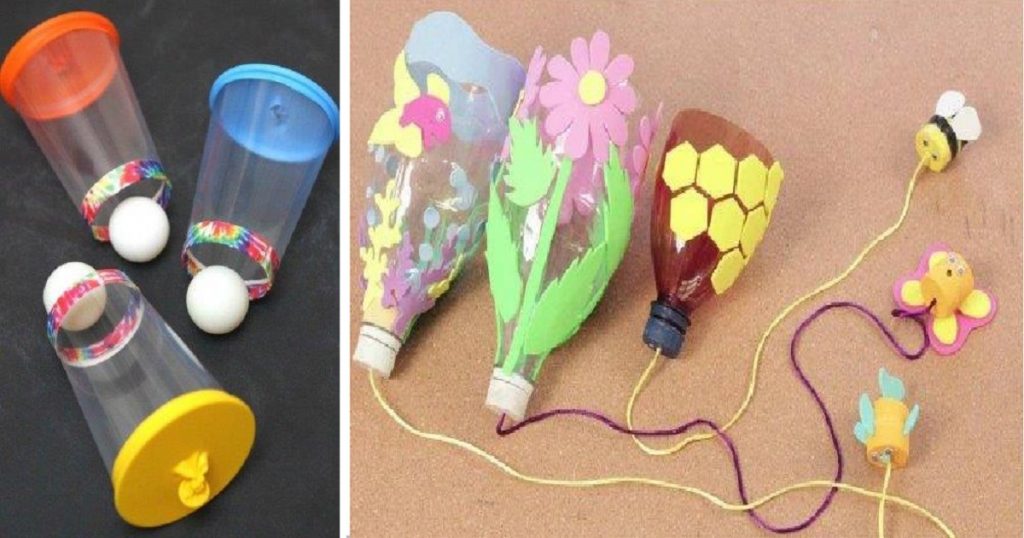 14 Ideias de brinquedos com reciclados