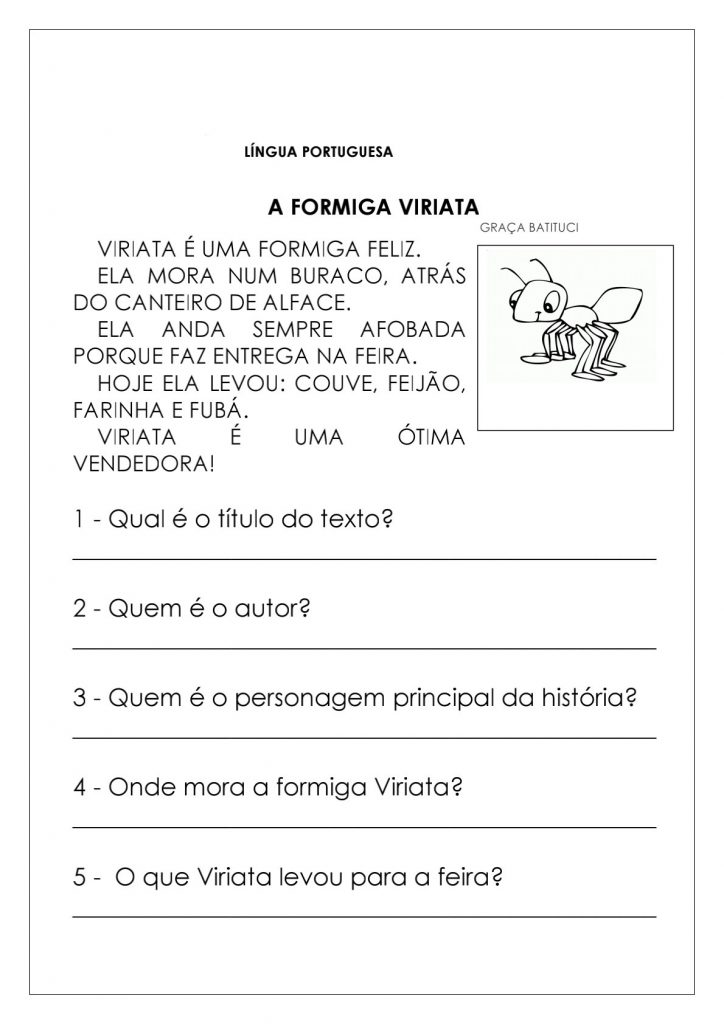 23 Atividades de Português 3 ano para imprimir: Folha 04