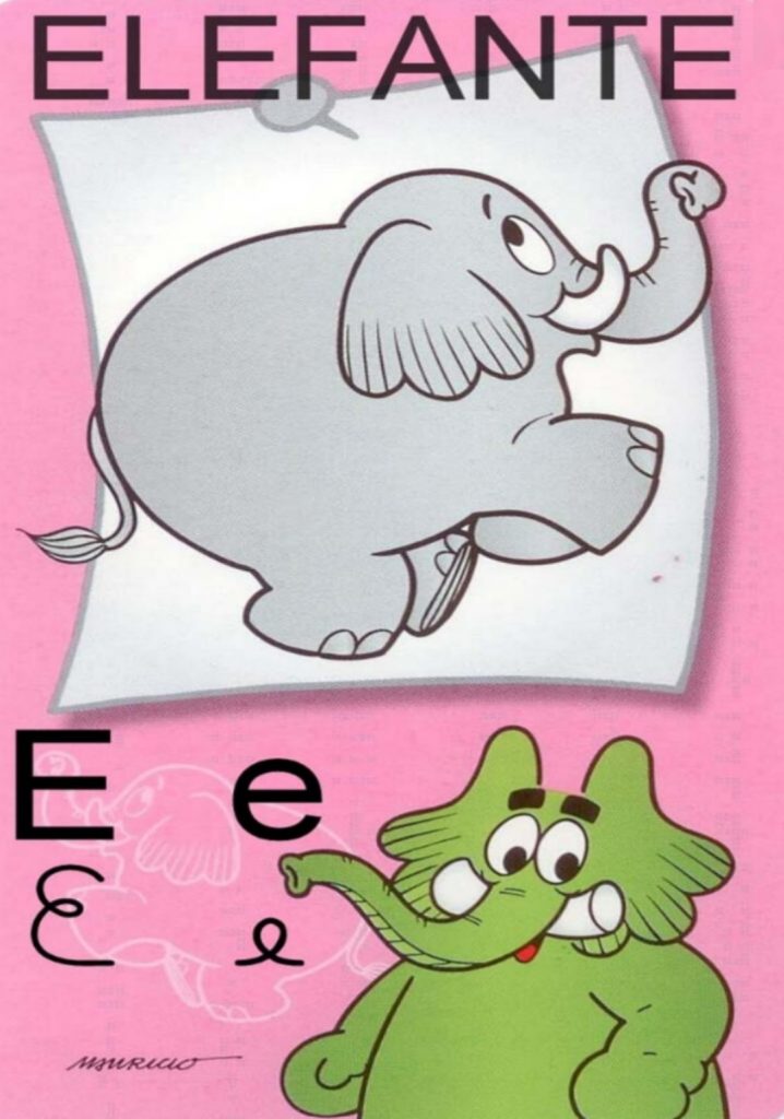 Alfabeto Ilustrado da Turma da Mônica: Letra E
