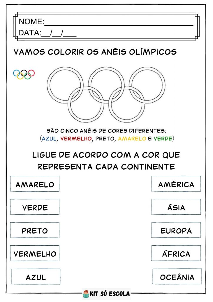 Atividades Olimpíadas 2021 - Para imprimir: Folha 04