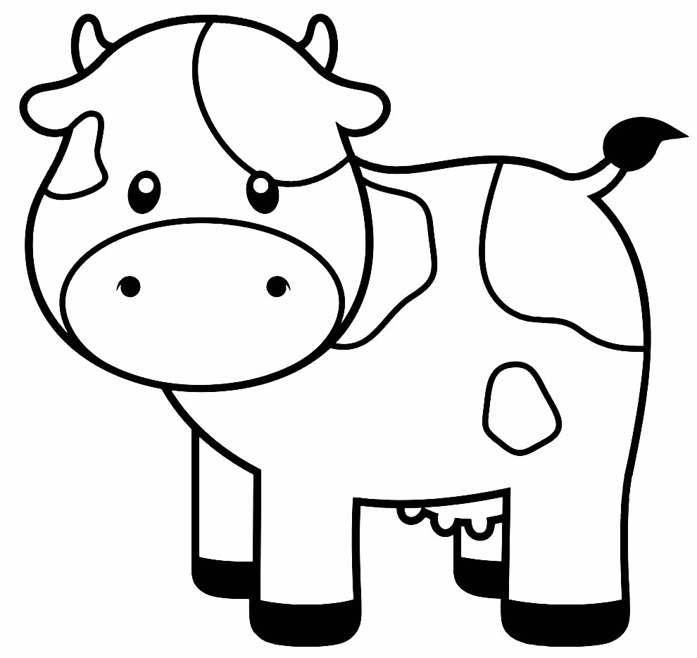 Desenho de Vaca cabeçuda para Colorir - Colorir.com