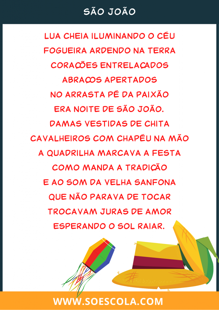 Poesia para Festa Junina - São João