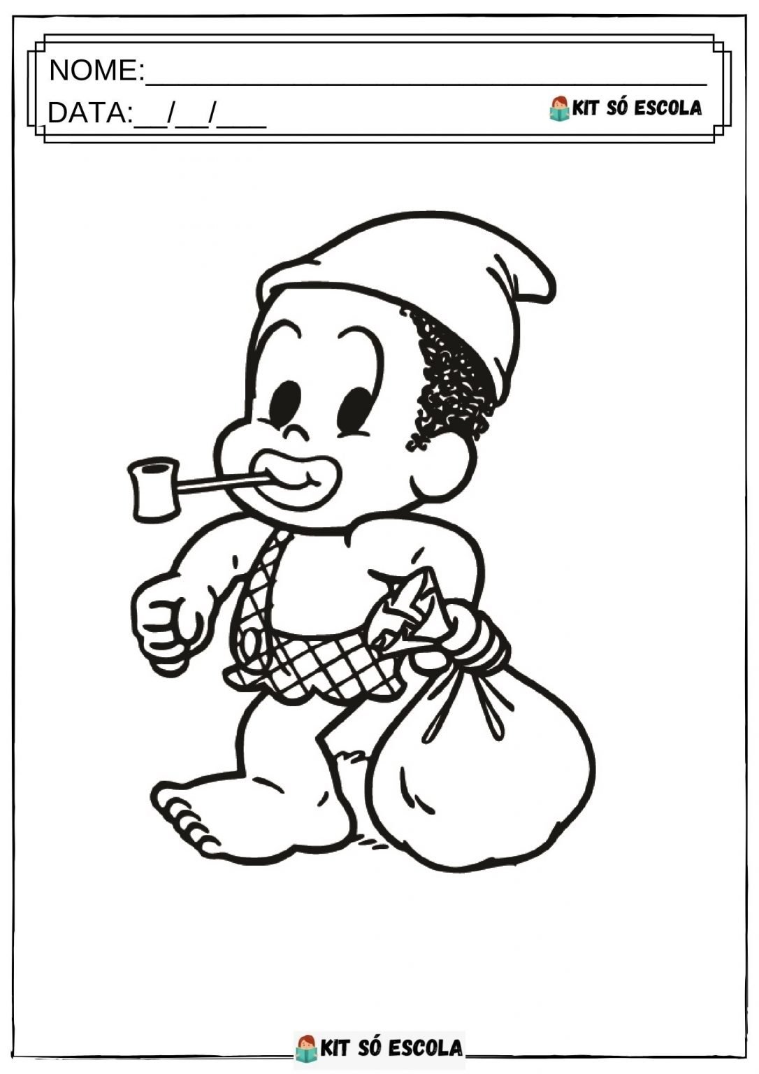 Desenhos do Saci Pererê para Colorir - SÓ ESCOLA