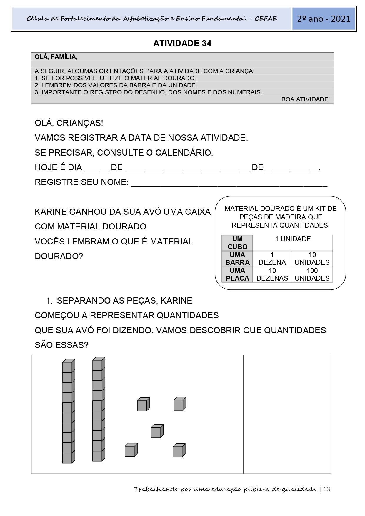 Só Escola - ATIVIDADES DE MATEMÁTICA 2° ANO PARA IMPRIMIR