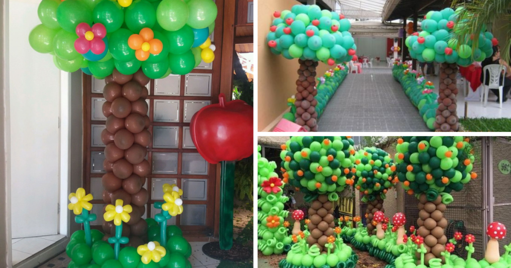 Ideias: Árvores com Balões para o Dia da Árvore — SÓ ESCOLA