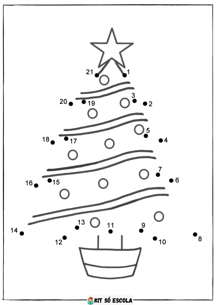 Atividades de Natal: Ligue os Pontos - (IMPRIMIR)