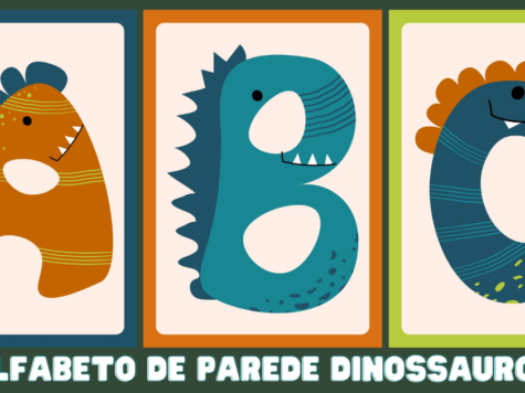 Alfabeto de Parede Dinossauro