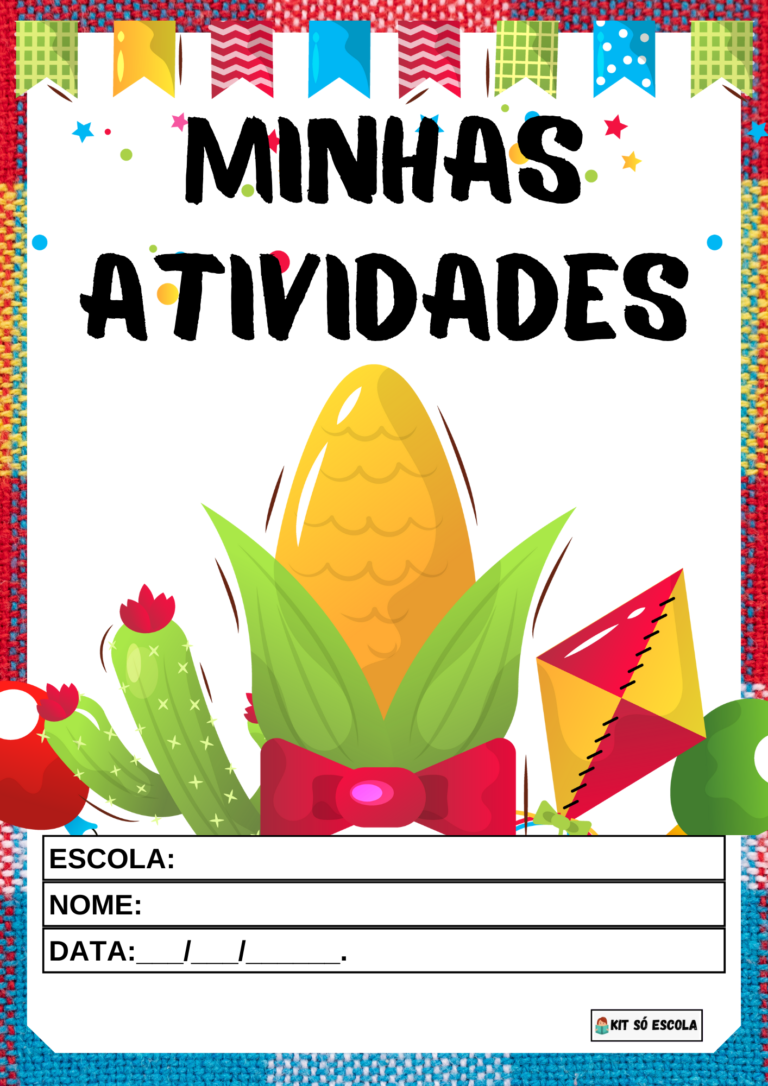 Capas para Avaliações e Atividades (Festa Junina) - SÓ ESCOLA
