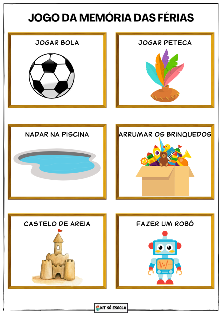 Jogo da Memória: Copa do Mundo — SÓ ESCOLA em 2023