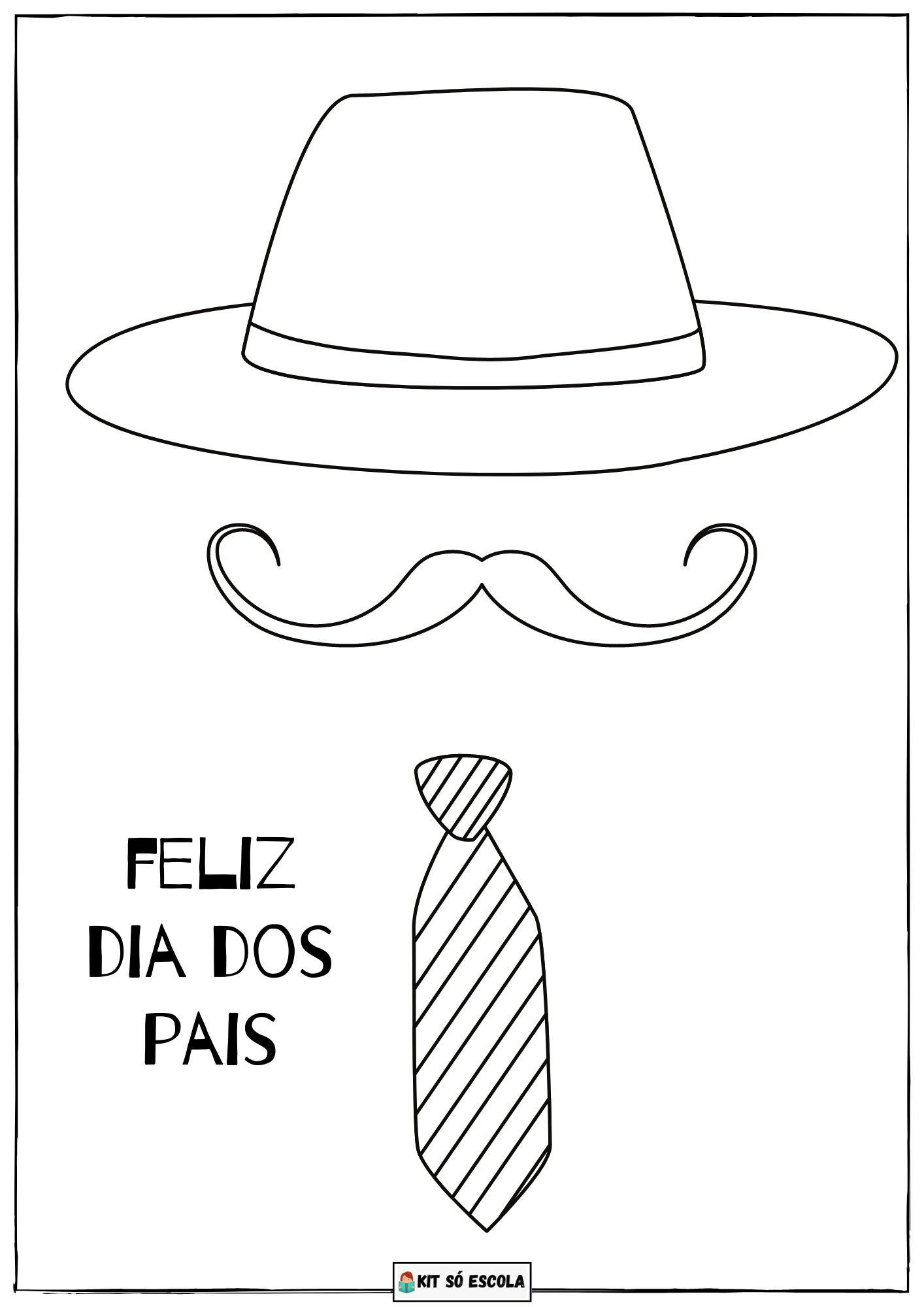 Dia dos Pais - desenhos para colorir - Ensinar Hoje