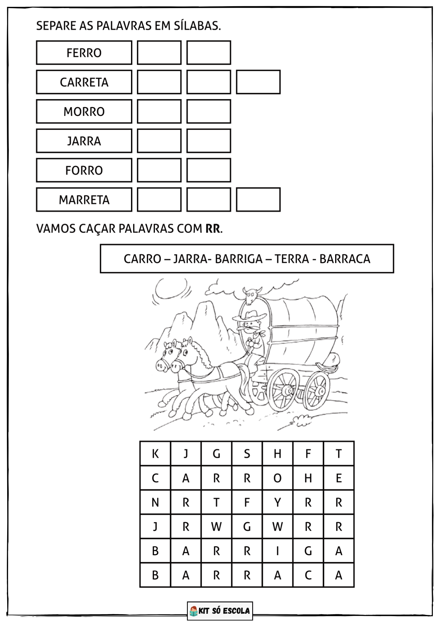 Atividades para baixar projeto de alfabetização palavra Bola