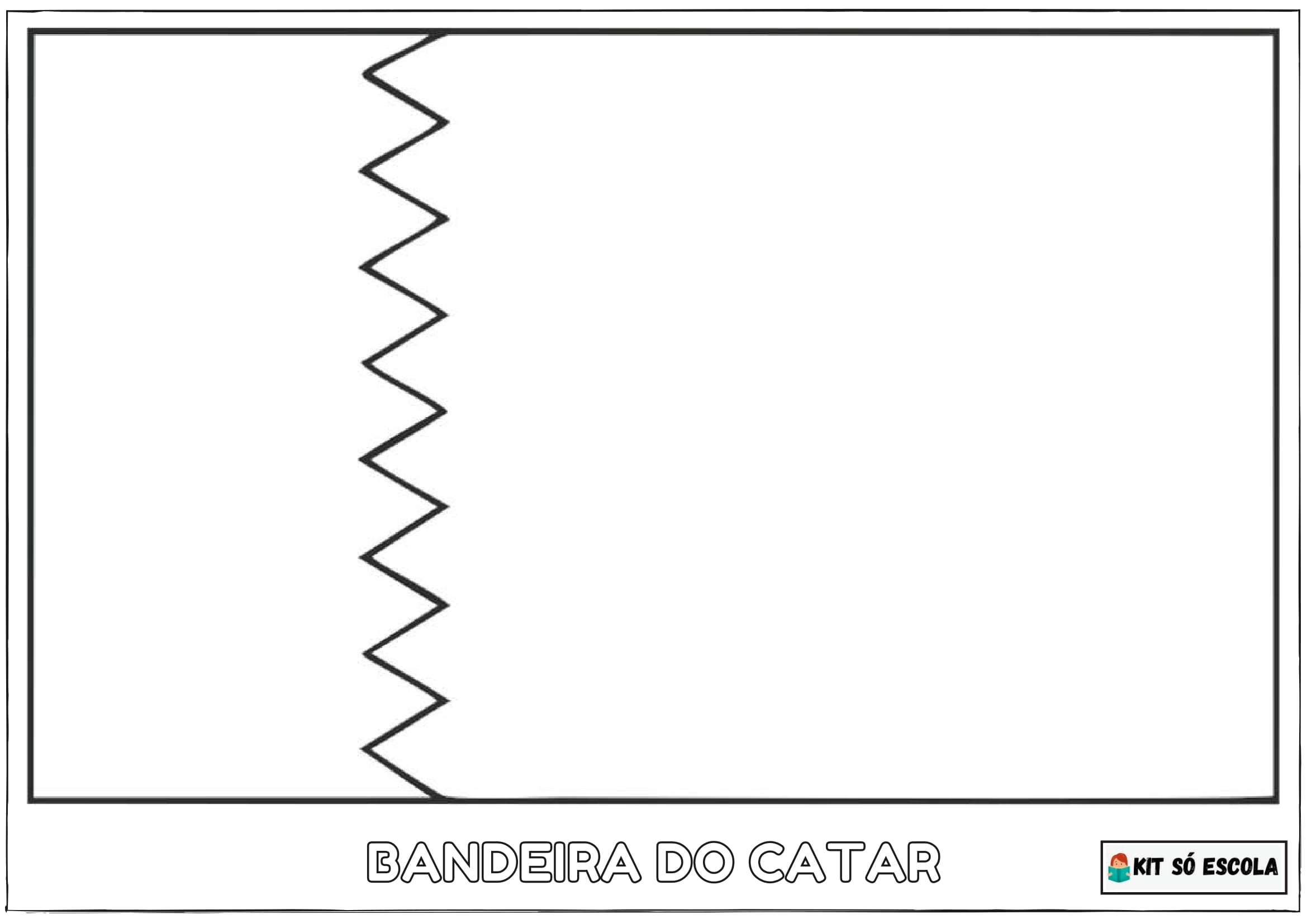 Pacote de bandeiras para colorir - Copa do Mundo Catar 2022