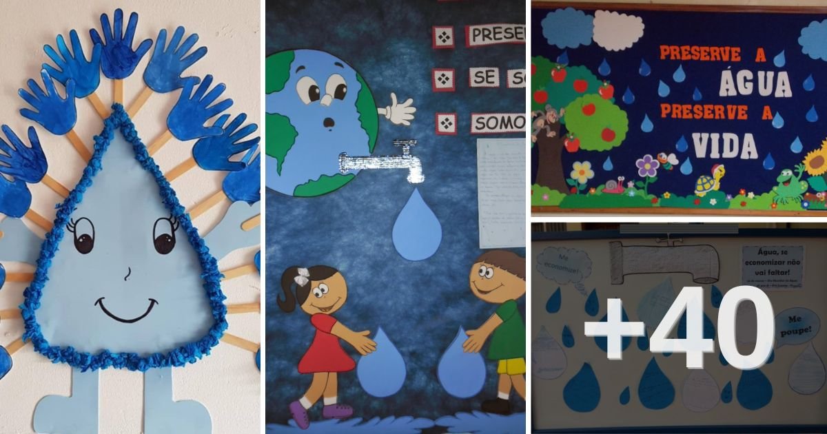 46 Ideias de Painéis para o Dia Mundial da Água - SÓ ESCOLA