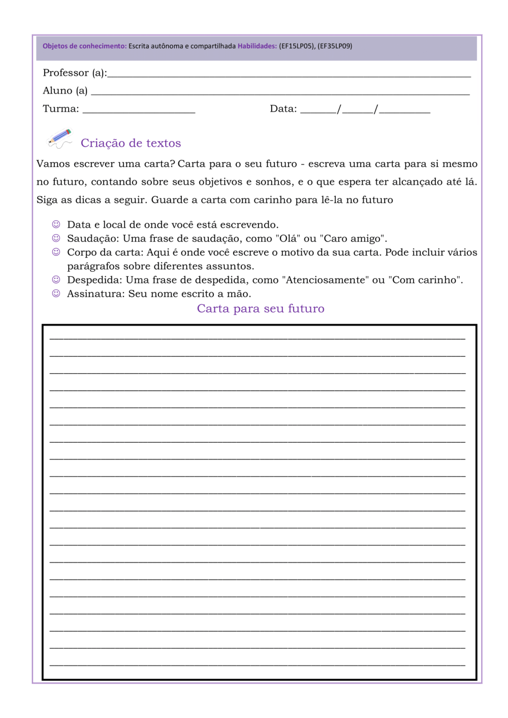 5 Atividades de Produção de Textos 5 ano (BNCC) — SÓ ESCOLA
