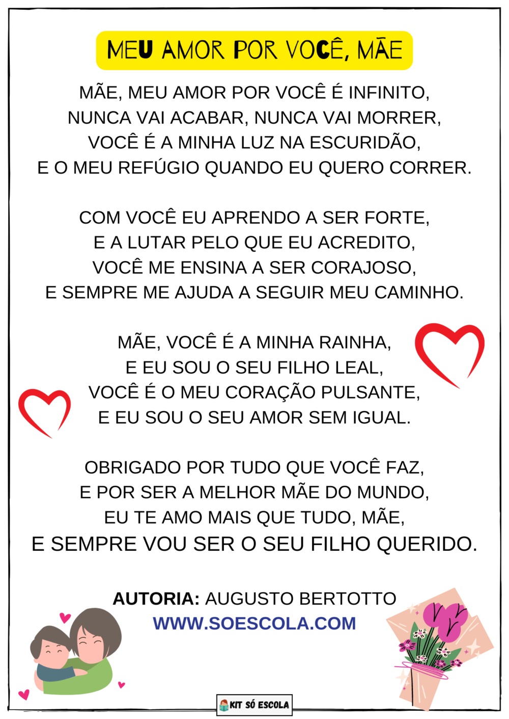 Poemas Para O Dia Da Mãe – Poemas Sobre A Mãe – NIPOM