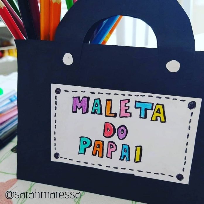 Porta-retrato criativo feito com materiais reciclados, uma lembrança única para o Dia dos Pais